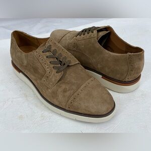 Allen Edmonds Men's Caleb Tabacco Tan Suede Derby  Shoes 11 D